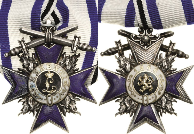 Orden deutscher Länder Bayern
Militär-Verdienstorden, Kreuz 4. Klasse mit Schwe...