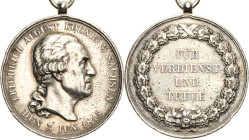 Orden deutscher Länder Sachsen
Silberne Medaille des Zivilverdienstorden Verliehen 1849-1876. Silber. Mit Signatur F.Ulbricht. 35 mm, 21,93 g. Ohne B...