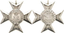 Orden deutscher Länder Sachsen
Silbernes Verdienstkreuz Verliehen 1910-1918. Einteilige Fertigung. Silber, 36 x 36 mm. 12,14 g. Ohne Band Ring mit ne...