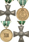 Orden deutscher Länder Sachsen
Dienstauszeichnung 1. Klasse für 15 Dienstjahre der Unteroffiziere Verliehen 1913-1918 Bronze, nicht vergoldet (Varian...