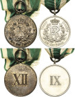 Orden deutscher Länder Sachsen
Dienstauszeichnung 2. Klasse für 12 Dienstjahre der Unteroffiziere Verliehen 1913-1918. Buntmetall, Restvergoldung, Du...