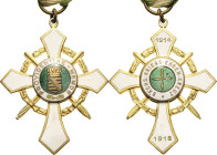 Orden deutscher Länder Sachsen
Bund Sächsischer Frontsoldaten (BSF) im Deutschen Kriegerbund 1914/18 e. V Verliehen 1914/1918. Sächsisches Kriegs-Ehr...