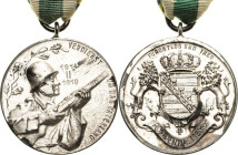 Orden deutscher Länder Sachsen
Bund Sächsischer Frontsoldaten (BSF) im Deutschen Kriegerbund 1914/18 e. V Verliehen 1914/1918. Silberne Medaille "VER...