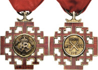 Orden des Deutschen Reiches
Jerusalem-Kreuz Gestiftet 31.10.1898. durch Kaiser Wilhelm II. Silber, Gold, mehrteilige Fertigung, beiderseitig emaillie...