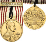 Orden des Deutschen Reiches
Kolonial-Denkmünze für Weiße Verliehen 1912. Am neuen Band mit Gefechtsspange "TOGO 1898/99"Bronze. 32,6 mm, 24,57 g. Ohn...