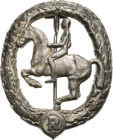 Orden des Dritten Reiches
Deutsches Reiterabzeichen 2. Klasse in Silber Verliehen 1930-1945. Hohlprägung, Weißmetall versilbert. Mit Rv-Punze: L. CHR...