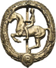 Orden des Dritten Reiches
Deutsches Reiterabzeichen 3. Klasse in Bronze Verliehen 1930/1945. Hohlprägung, Bronze, 52 x 42 mm, 14,68 g. Mit Rv-Punze: ...