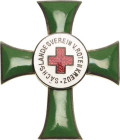 Rotes Kreuz Sachsen
Sächsischer Landesverein vom Roten Kreuz Ehrenkreuz 2. Klasse Ehrenkreuz Broschiert, mehrfarbig emailliert. Buntmetall, versilber...