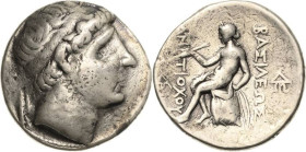 Syrien Königreich der Seleukiden
Antiochos I. 280-261 v. Chr Tetradrachme 270/267, Seleukeia am Tigris Kopf mit Diadem nach rechts / Apollon mit Boge...