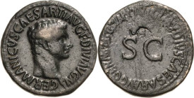 Kaiserzeit
Germanicus 15 v.Chr.-19 n.Chr As 42/43, Rom Kopf nach rechts, GERMANICVS CAESAR TI AVG F DIVI AVG N / TI CLAVDIVS CAESAR AVG GERM P M TR P...