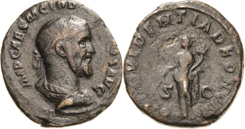 Kaiserzeit
Pupienus 238 Sesterz 238, Rom Brustbild mit Lorbeerkranz nach rechts...