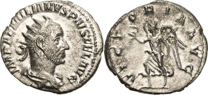 Kaiserzeit
Aemilianus 253 Antoninian 253, Rom Brustbild mit Strahlenkrone nach ...