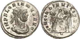 Kaiserzeit
Florianus 276 Antoninian 276, Cyzicus Brustbild mit Strahlenkrone nach rechts, IMP FLORIANVS AVG / Victoria steht mit Palmzweig nach recht...