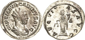 Kaiserzeit
Carinus 282-285 Antoninian 282/285, Lugdunum Brustbild mit Strahlenkrone nach rechts, IMP C M AVR CARINVS AVG / Äquitas nach links, AEQVIT...