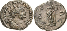 Kaiserzeit
Carausius 286-293 Antoninian 287/293, Mzst. in Britannien Brustbild mit Strahlenkrone nach rechts, IMP CARAVSIVS P F AVG / Pax mit Ölzweig...