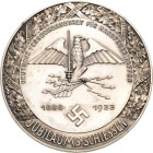 Drittes Reich
 Einseitige versilberte Bronzemedaille 1933 (unsigniert) Jubiläums-Schiessen zum 45-jährigen Bestehen der Deutschen Versuchsanstalt für...