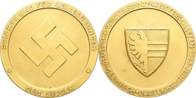 Drittes Reich
 Vergoldete Bronzemedaille 1935 (C. Poellath) Siegermedaille des Reichsbundes für Leibesübungen der Deutschen Wintersport-Meisterschaft...