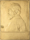 Personenmedaillen
Landoldt, Hans Heinrich 1831-1910 Einseitige vergoldete Bronzeplakette 1901 (P. Siewetting?) Auf den Schweizer Chemiker Hans Heinri...