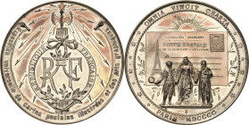 Philatelie
 Versilberte Bronzemedaille 1900 (BY) Internationale Bildpostkarten- und Grafikausstellung. Blitze über Ronde mit RF, dahinter Fasces / Ma...