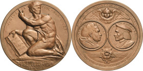 Reformation-Ereignisse und Jubiläen
 Bronzemedaille 1917 (Wilkström/Oertel) 400 Jahre Reformation. Luther und Agricola einander anblickend zwischen E...