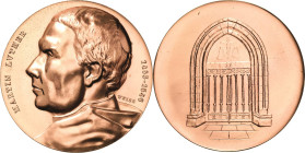 Reformation-Ereignisse und Jubiläen
 Bronzemedaille 1967 (Ernst Weiss) 450 Jahre Reformation. Brustbild von Martin Luther nach links / Das Portal der...