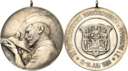 Schützenmedaillen
Annaberg Silbermedaille 1925. 30. Mitteldeutsches Bundesschießen. Brustbild eines zielenden Schützen nach links / Stadtwappen. Punz...