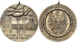 Schützenmedaillen
Frankfurt a.M Silbermedaille 1930. Preismedaille des Schützenvereins 1860. Gebäudeansicht. Gravur: Mai 1930 1. Prämie JUBILAR SCHEI...