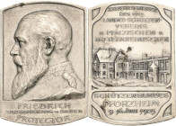 Schützenmedaillen
Pforzheim Silberplakette 1905 (unsigniert, von Rudolf Mayer) Auf das 21. Pfälzer- und Mittelrheinische Verbandsschiessen des badisc...