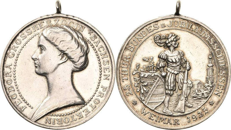 Schützenmedaillen
Weimar Silbermedaille 1925. 25. Thüringisches Bundes- und Jub...