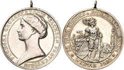 Schützenmedaillen
Weimar Silbermedaille 1925. 25. Thüringisches Bundes- und Jubiläumsschießen. Brustbild der Protektorin, Großherzogin Feodora von Sa...