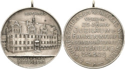 Schützenmedaillen
Wittenberg Silbermedaille 1928. 4. Bundesschießen des Kurkreises Wittenberg und die Fahnenweihe des Scharfschützenclubs. Rathaus / ...