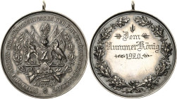 Schützenmedaillen
Zittau Silbermedaille 1920 (graviert). Königschießen der privaten Schützengesellschaft mit Friedrich August. Zittauer Stadtwappen /...
