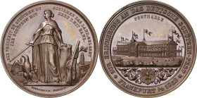 Schützenmedaillen - Bundesschießen
I. Deutsches Bundesschießen 1862 - Frankfurt/Main Bronzemedaille 1862 (M. Sebald/Drentwett) Offizielle Erinnerungs...
