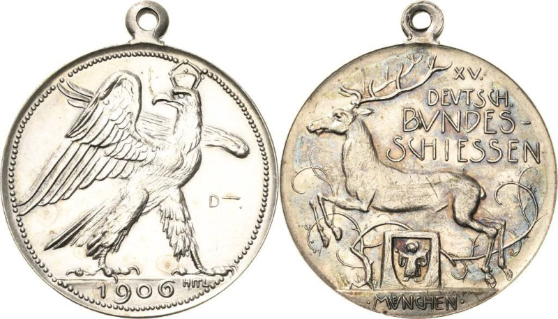 Schützenmedaillen - Bundesschießen
XV. Deutsches Bundesschießen 1906 - München ...