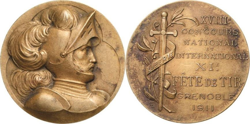 Schützenmedaillen - Ausland
Frankreich Bronzemedaille 1911 (F.R.) Schützenfest ...