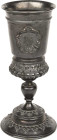 Schützenmedaillen - Schützenpokale
Edenkoben Silberner Schützenpokal 1885. VII. Verbandsschießen Edenkoben. Kartusche mit Stadtwappen vor gekreuzten ...
