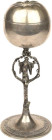 Schützenmedaillen - Schützenpokale
München Silberner Schützenpokal mit Deckel 1906. 15. Deutsches Bundesschießen in München. Ein Baum aus dem Sockel ...