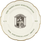 Schützenmedaillen - Schützenteller
Zwickau Großer Porzellanteller 1932 (Gräf & Krippner Selb Bavaria) "Privil. Schützengesellschaft Zwickau - KÖNIG F...