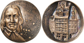 Bönisch-Metzmacher, Gerlinde (geb. 1936 in Jena) Bronzegussplakette 1999 (Gerlinde Bönisch-Metzmacher) Auf den 300. Todestag von Prof. Erhard Weigel, ...