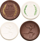 Porzellanmedaillen - Spendenmedaillen Staatliche Manufaktur Meißen
Berlin Braune und weiße Porzellanmedaillen o.J. (1921) (Meißen) Deutscher Reichsau...