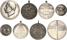 Erster Weltkrieg
Lot-4 Stück Silbermedaillen 1914 (Lauer) - 'Ich kenne keine Partei, ich kenne nur Deutsche!', 1914 (unsigniert) - Weihnachten-Russis...