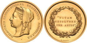 Australien
Victoria 1837-1901 Goldmedaille 1880 (H. Stokes) Preismedaille der 8. Weltausstellung in Melbourne. Kopf nach links / 3 Zeilen Schrift im ...