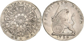 Belgien
Belgischer Aufstand 1789-1790 Lion d'Argent 1790, Brüssel Davenport 1285 Jaeger 68 Vanhoudt 870 Fast vorzüglich/vorzüglich