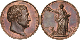 Dänemark
Frederik VII. 1848-1863 Bronzemedaille 1859 (Conradsen) Auf den Juristen und Geheimen Kommerzienrat Jonas Collin. Kopf anch rechts / Ceres s...