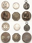 Frankreich
Lot-6 Stück Bronzemedaille -1819 Gerbier. 1921 La Fontaine. Silbermedaille -1769 DULCIA VINCLA. 1845 Ville de Montpellier. o.J. Tribunal d...