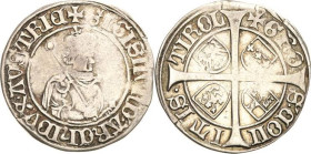 Habsburg
Erzherzog Sigismund 1446-1496 Sechser o.J. Hall M.-T. 48 Sehr schön