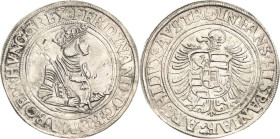 Habsburg
Ferdinand I. 1521-1564 Taler o.J. (1544/1545), Joachimsthal Voglhuber 40 Davenport 8039 Dietiker 133 Von größter Seltenheit. Leicht korrodie...