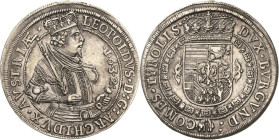 Habsburg
Erzherzog Leopold V. 1619-1632 Taler 1632, Hall Voglhuber 183/I Davenport 3337 M./T. 473 Fast vorzüglich/vorzüglich