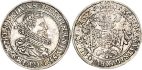 Habsburg
Ferdinand II. 1619-1637 Taler 1632, IZ-Breslau Voglhuber 126/VII Davenport 3161 Herinek 559 F.u.S. 239 Sehr selten. Kl. Henkelspur, fast vor...