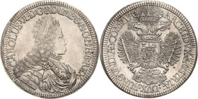 Habsburg
Karl VI. 1711-1740 Doppeltaler o.J. Hall Walzenprägung Voglhuber - Davenport 1049 M./T. 865 Prachtvolles Exemplar. Vorzüglich-prägefrisch